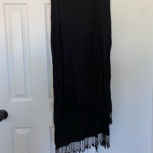 Black Fabric Scarf